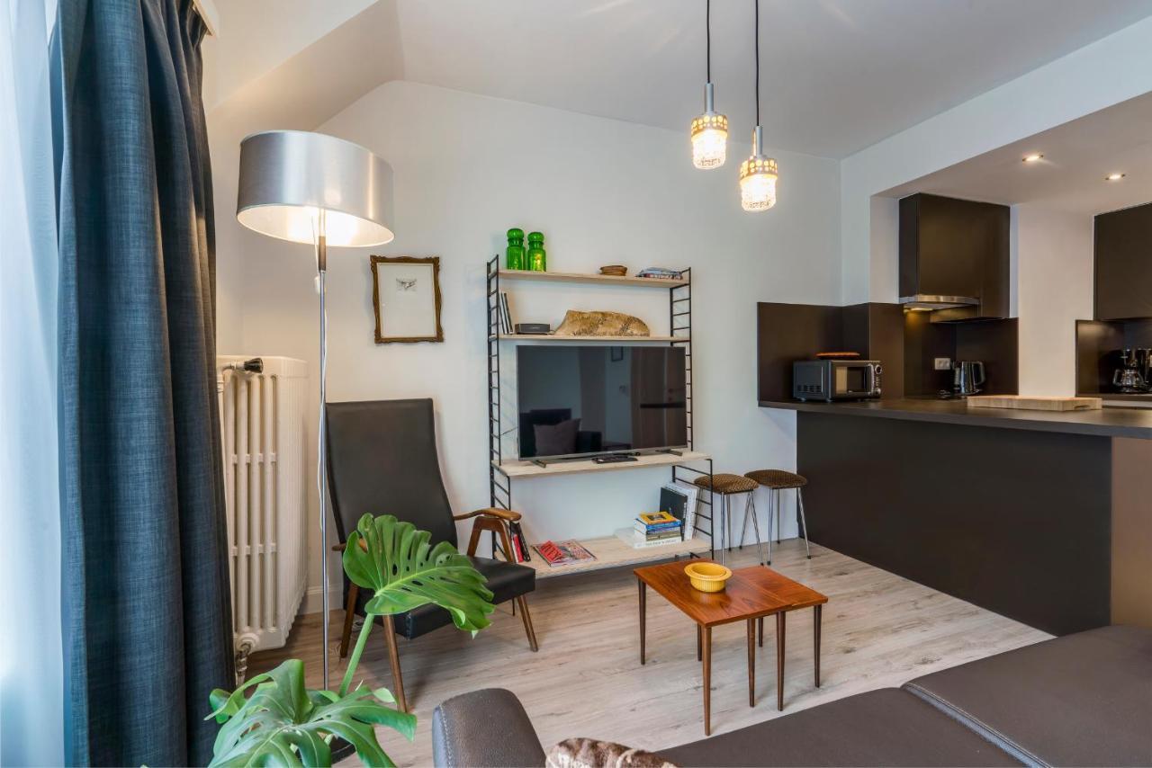 Retro Woning Te Centrum Oostende, 5Min Van De Kust Luaran gambar