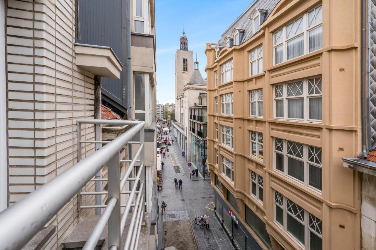 Retro Woning Te Centrum Oostende, 5Min Van De Kust Luaran gambar